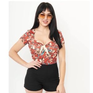 Unique Vintage Black Bengaline Easy Breezy Shorts